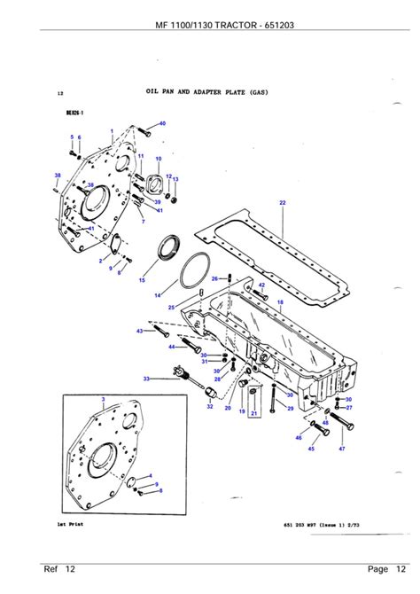 mf 1100 tractor parts